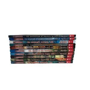 SCHOLASTIC I SURVIVED Book Lot 11 Kids Historical Disaster Series TARSIS